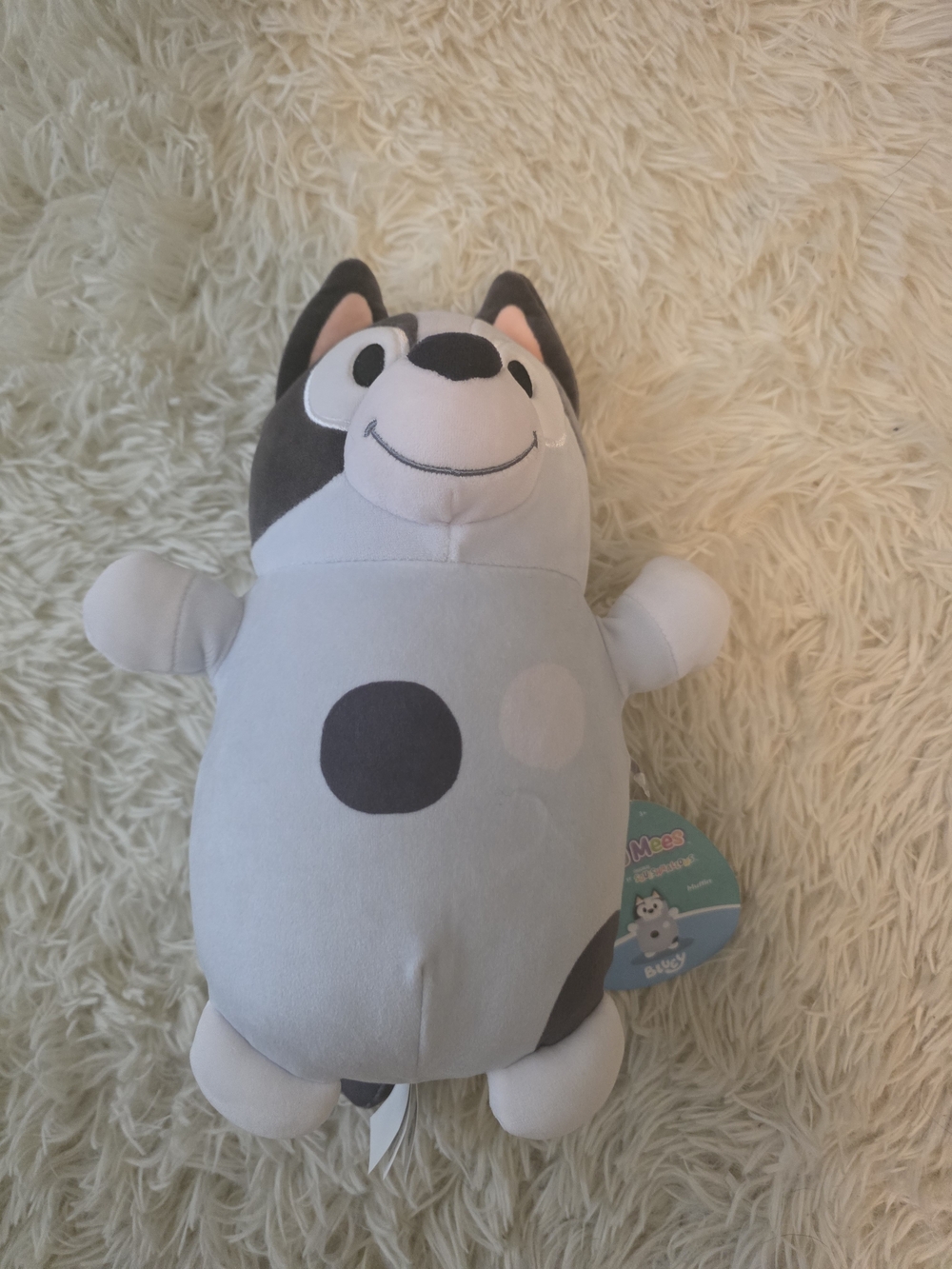 Squishmallows Gray and White Husky Plush